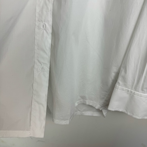 NWT Zara White Oversized Poplin Shirt Sz XS Button Down - Picture 12 of 16